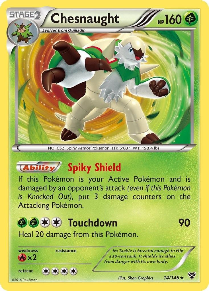 Image for Chesnaught (14/146) (XY Base Set) (XY) - Pokemon