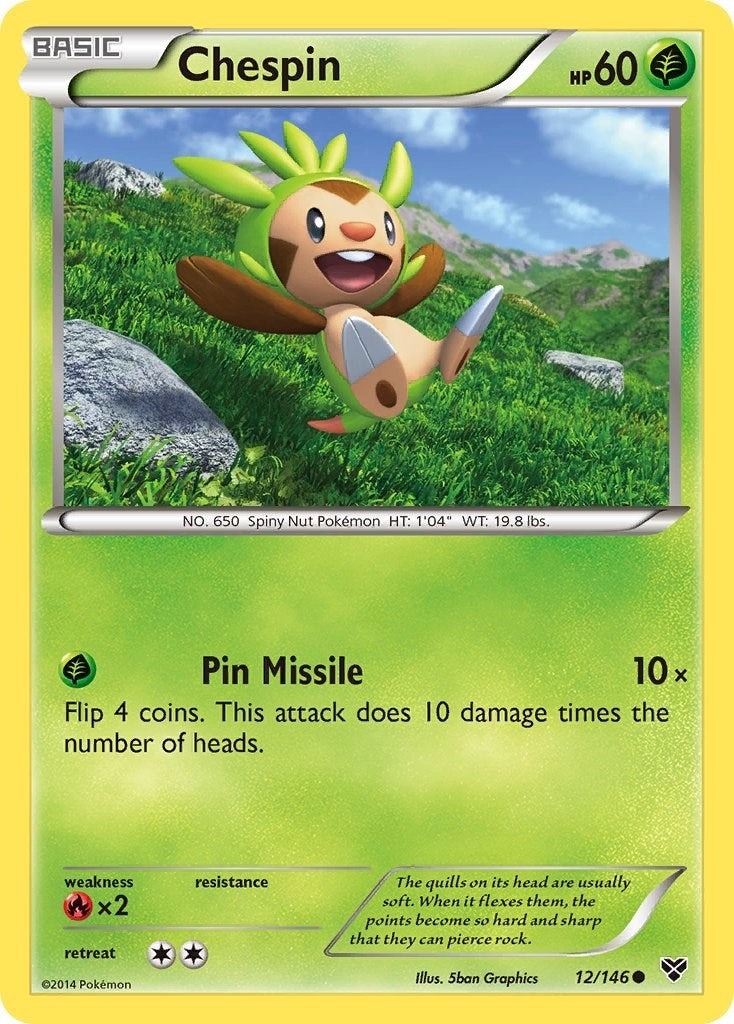 Image for Chespin (12/146) (XY Base Set) (XY) - Pokemon