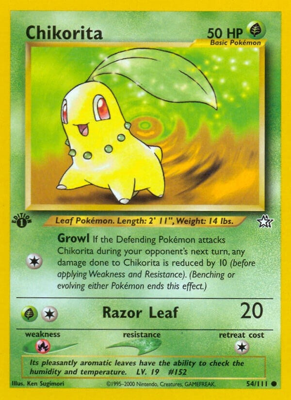 Image for Chikorita (54) (054/111) (Neo Genesis) (N1) - Pokemon