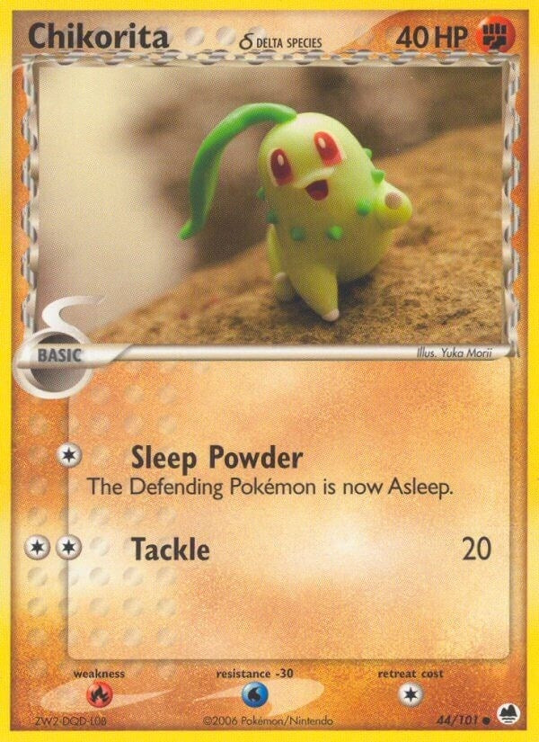 Image for Chikorita (Delta Species) (44/101) (EX Dragon Frontiers) (DF) - Pokemon