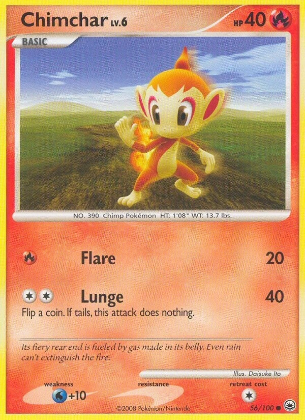 Image for Chimchar (56) (56/100) (Majestic Dawn) (MD) - Pokemon