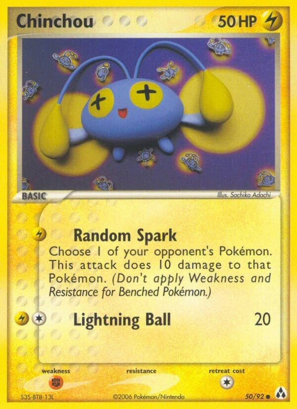 Image for Chinchou (50/92) (EX Legend Maker) (LM) - Pokemon
