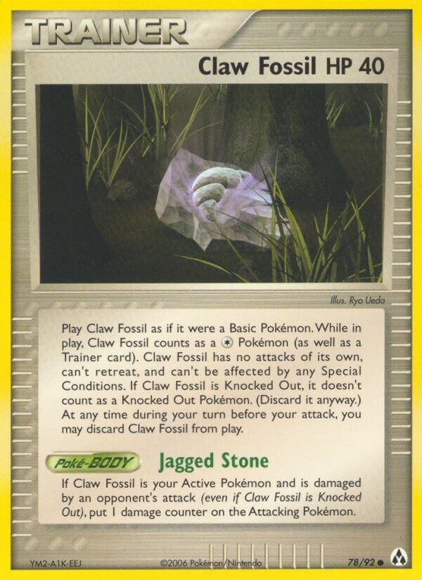 Image for Claw Fossil (78/92) (EX Legend Maker) (LM) - Pokemon