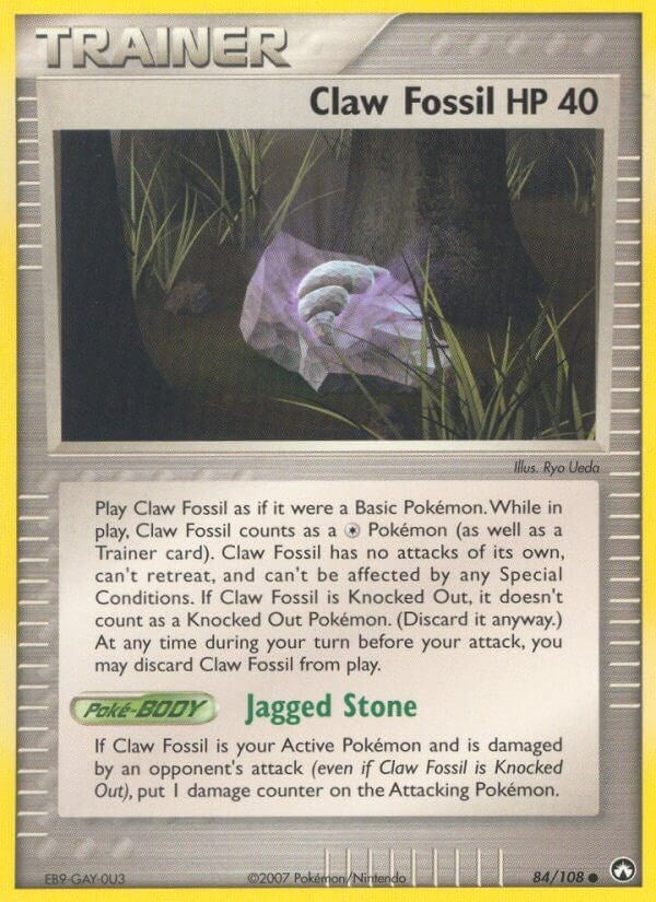 Image for Claw Fossil (84/108) (EX Power Keepers) (PK) - Pokemon