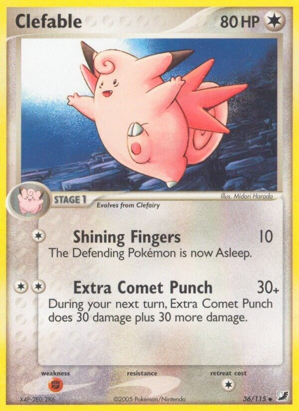 Image for Clefable (36/115) (EX Unseen Forces) (UF) - Pokemon