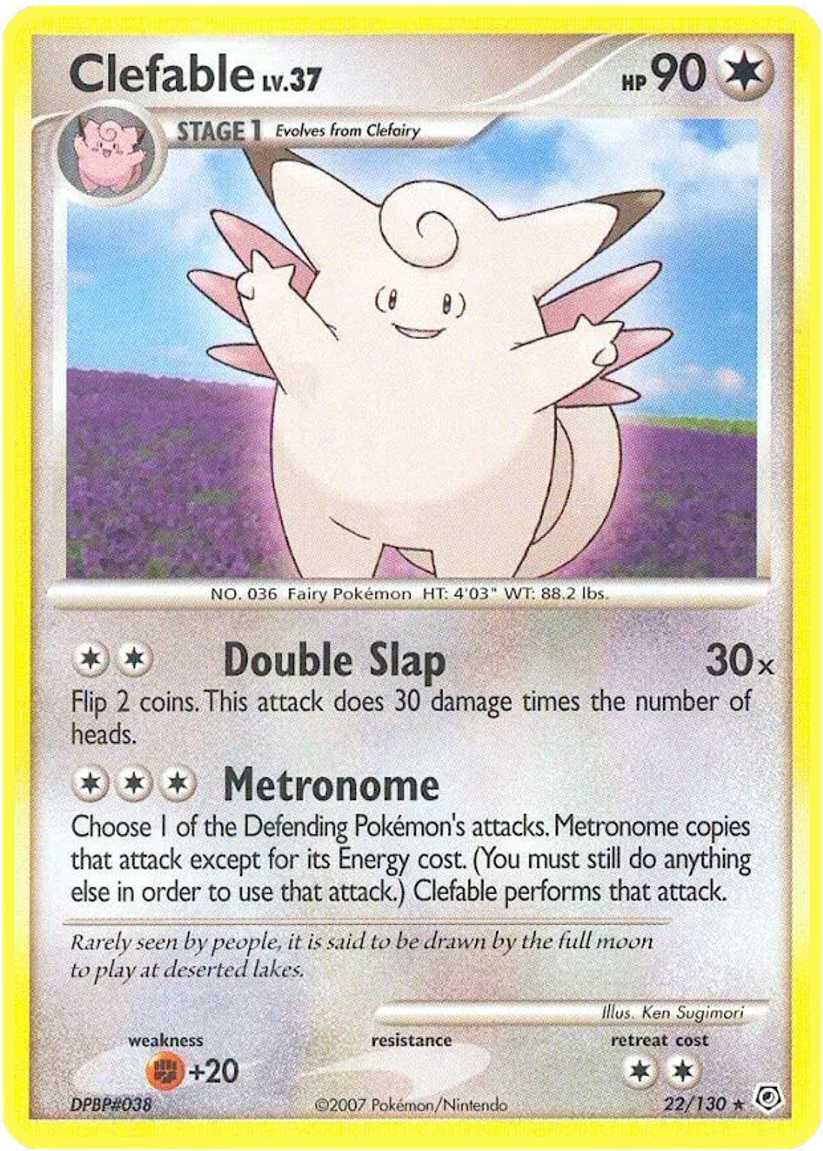 Image for Clefable (22/130) (Diamond and Pearl) (DP) - Pokemon