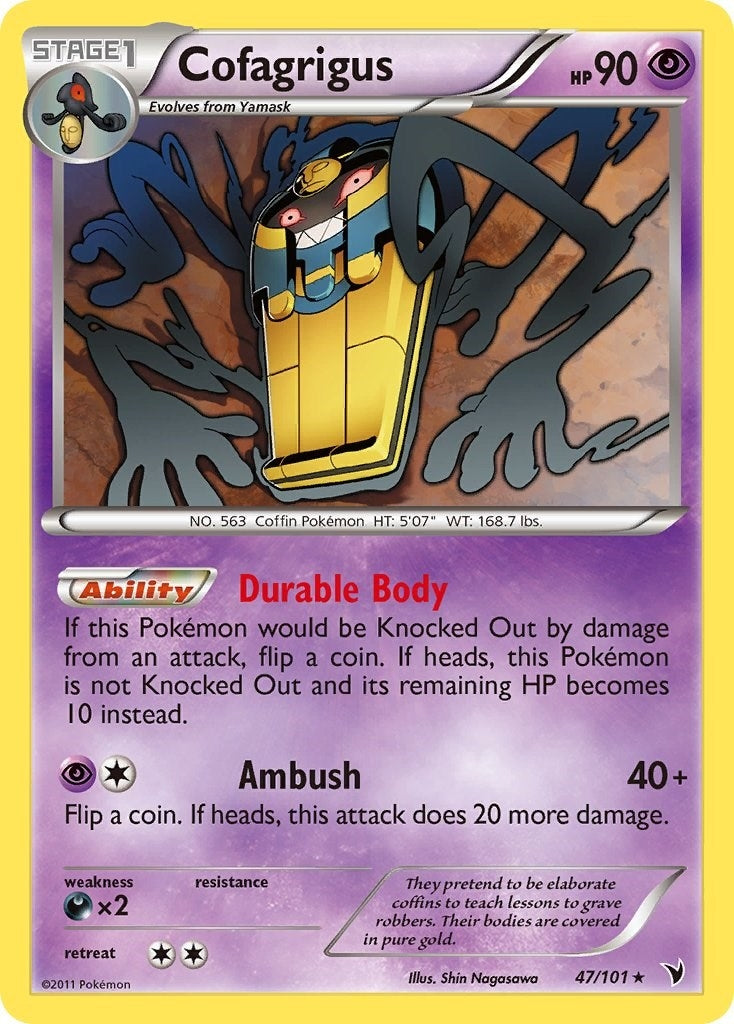 Image for Cofagrigus (47) (47/101) (Noble Victories) (NVI) - Pokemon