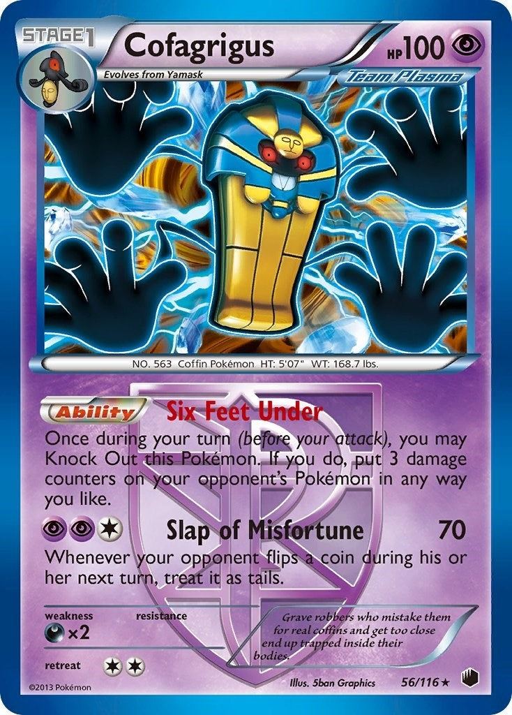 Image for Cofagrigus (Team Plasma) (56) (56/116) (Plasma Freeze) (PLF) - Pokemon