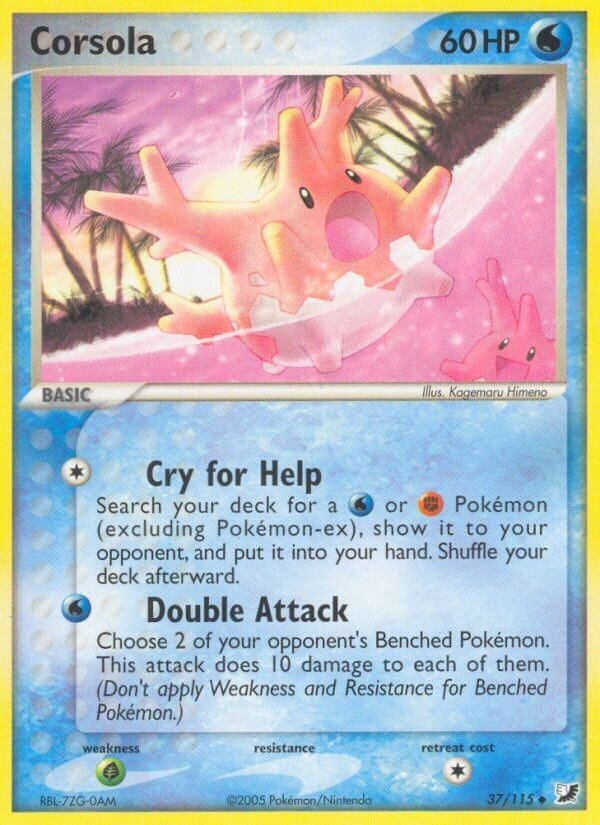 Image for Corsola (37/115) (EX Unseen Forces) (UF) - Pokemon