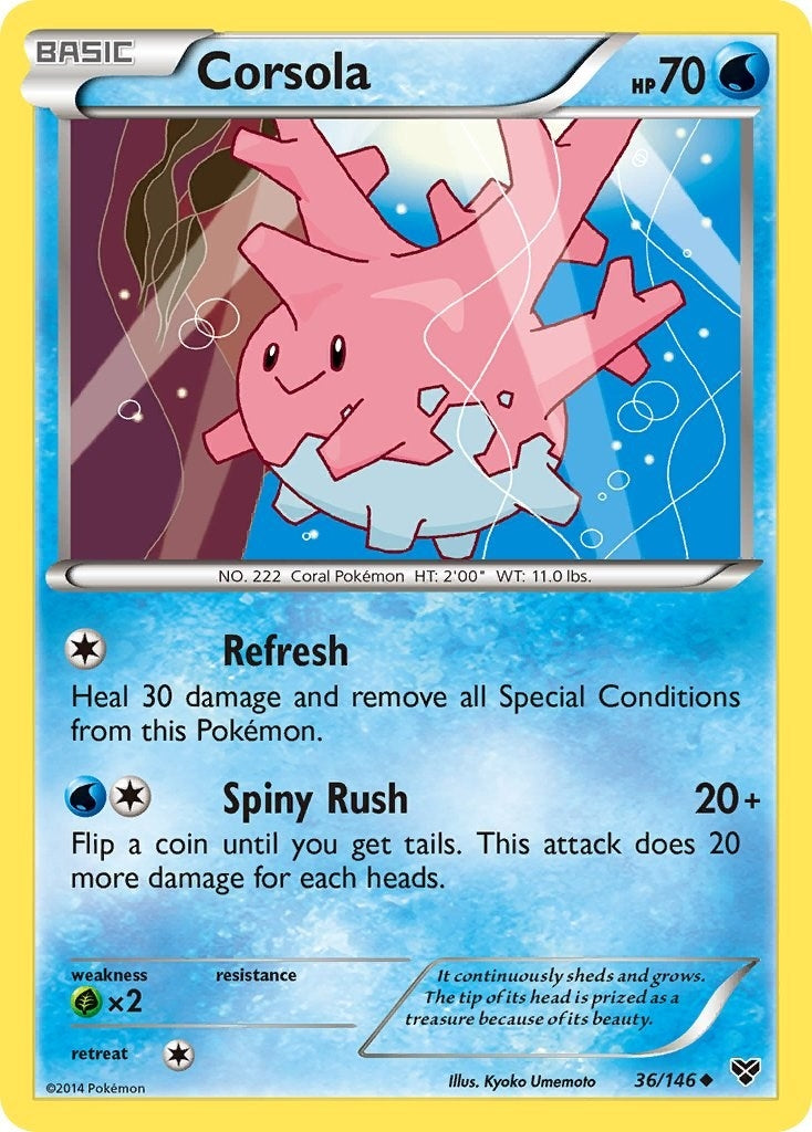 Image for Corsola (36/146) (XY Base Set) (XY) - Pokemon
