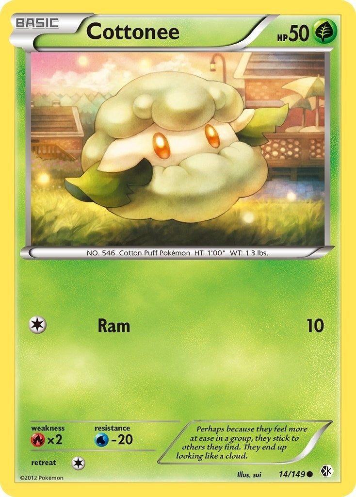 Image for Cottonee (14/149) (Boundaries Crossed) (BCR) - Pokemon
