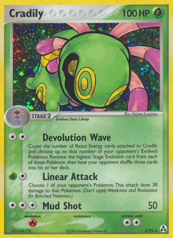 Image for Cradily (3/92) (EX Legend Maker) (LM) - Pokemon
