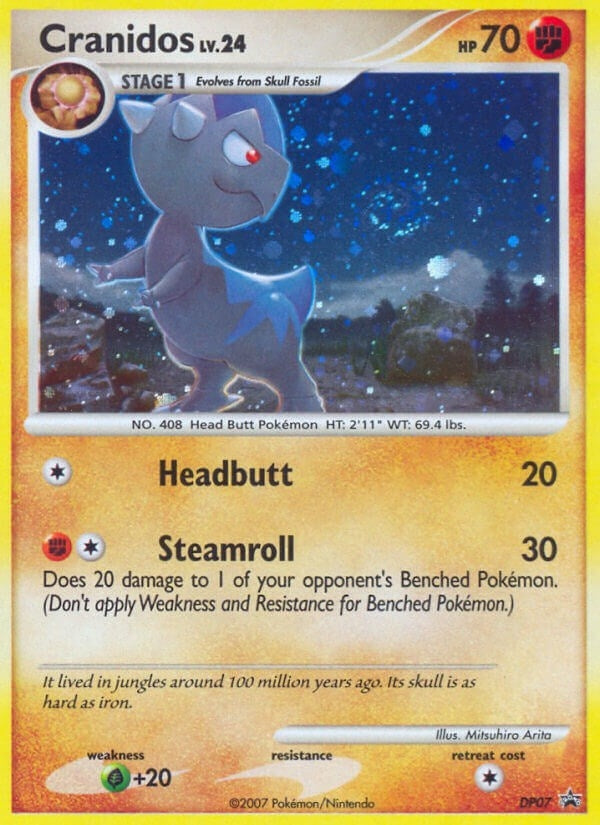 Image for Cranidos - DP07 (DP07) (Diamond and Pearl Promos) (PR) - Pokemon