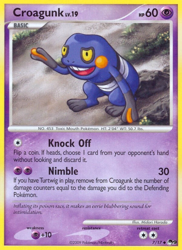 Image for Croagunk (007/017) (POP Series 9) (POP) - Pokemon