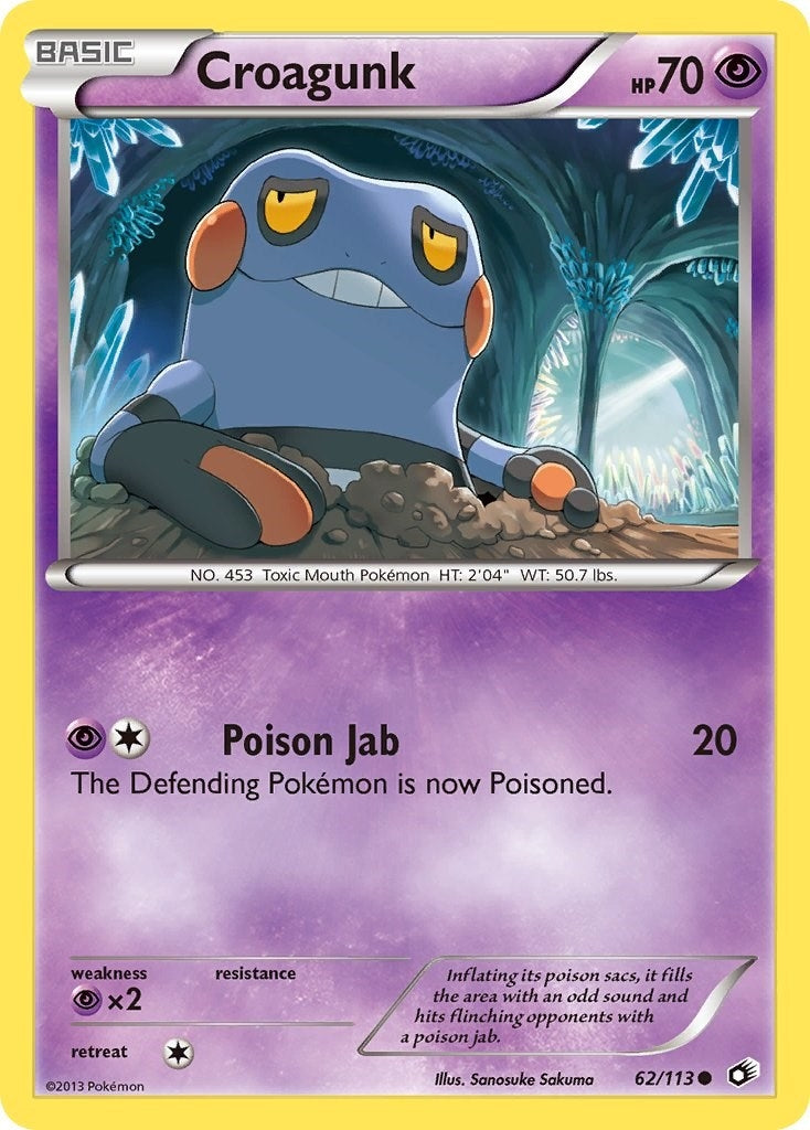Image for Croagunk (62/113) (Legendary Treasures) (LTR) - Pokemon