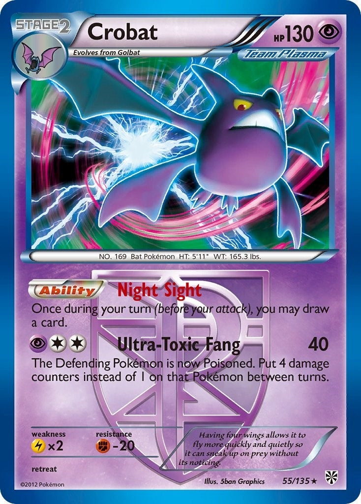 Image for Crobat (Team Plasma) (55/135) (Plasma Storm) (PLS) - Pokemon