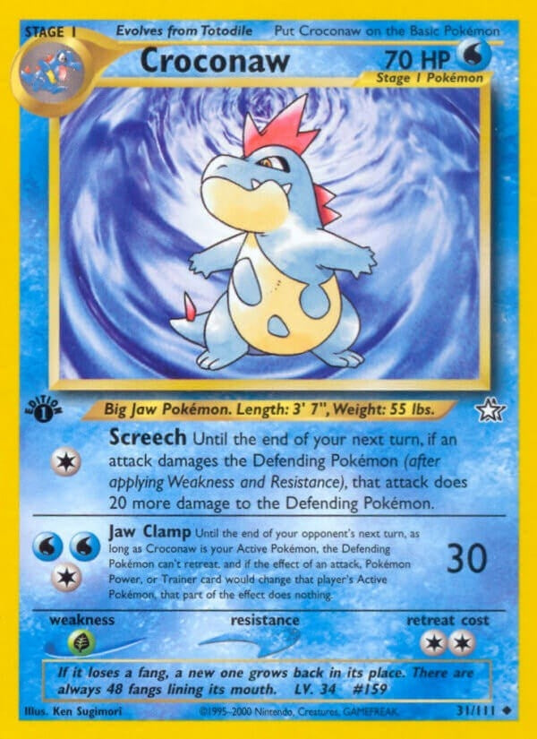 Image for Croconaw (31) (031/111) (Neo Genesis) (N1) - Pokemon