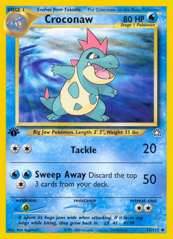 Image for Croconaw (32) (032/111) (Neo Genesis) (N1) - Pokemon