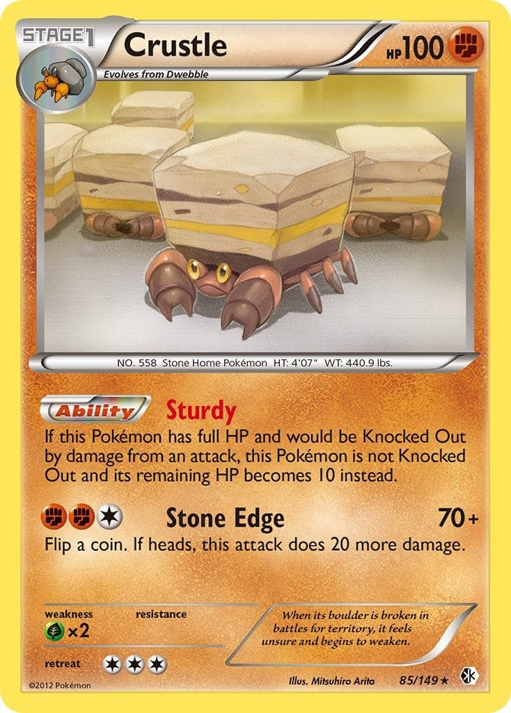 Image for Crustle (85/149) (Boundaries Crossed) (BCR) - Pokemon