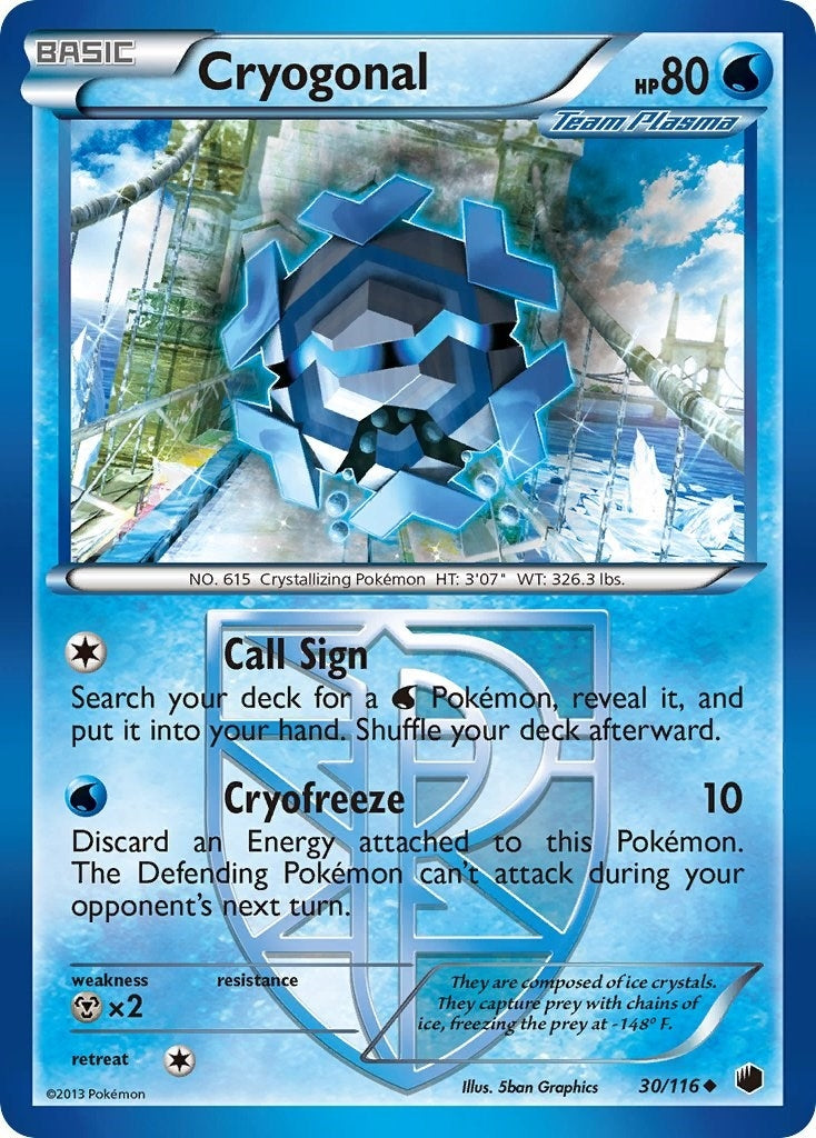 Image for Cryogonal (Team Plasma) (30/116) (Plasma Freeze) (PLF) - Pokemon
