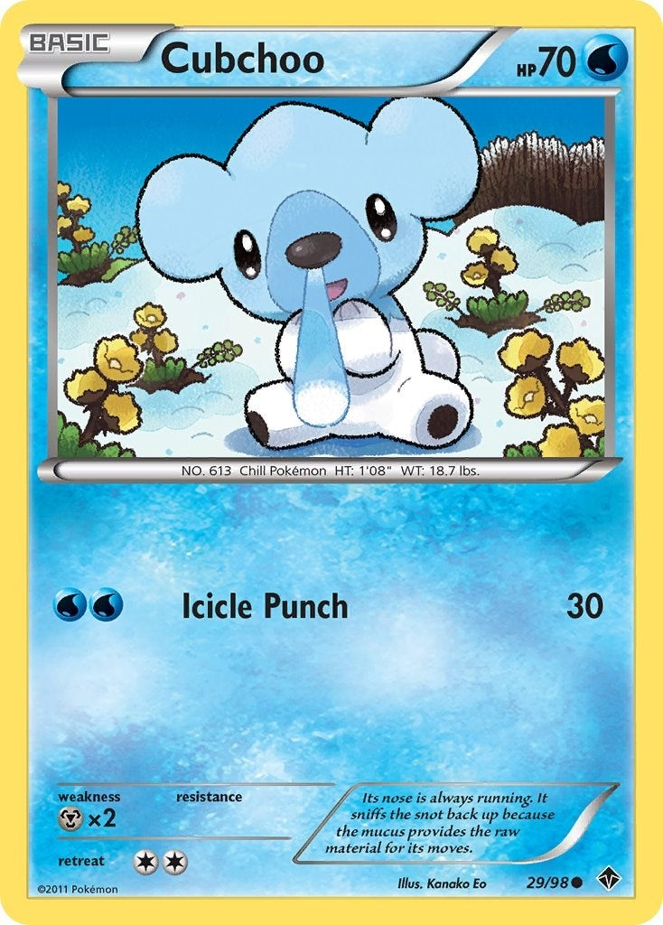 Image for Cubchoo (29) (29/98) (Emerging Powers) (EPO) - Pokemon