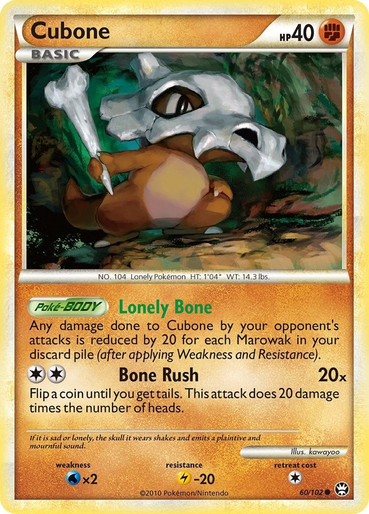 Image for Cubone (60/102) (Triumphant) (TM) - Pokemon