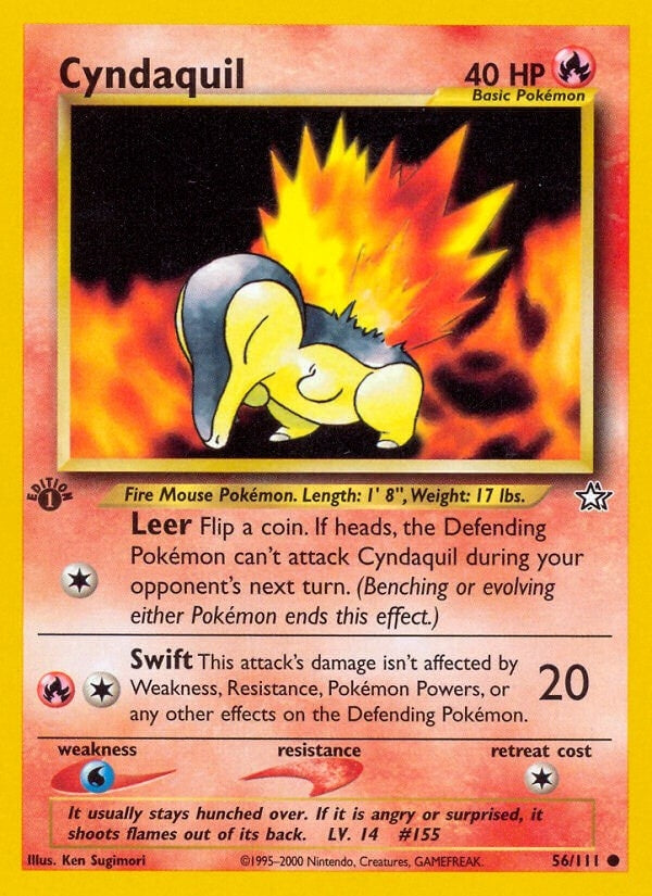 Image for Cyndaquil (56) (056/111) (Neo Genesis) (N1) - Pokemon