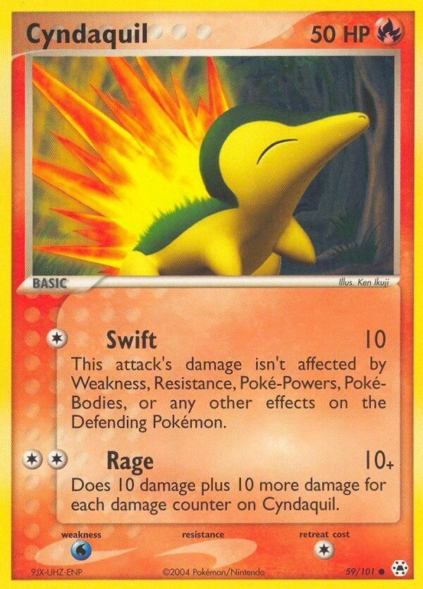 Image for Cyndaquil (59/101) (EX Hidden Legends) (HL) - Pokemon