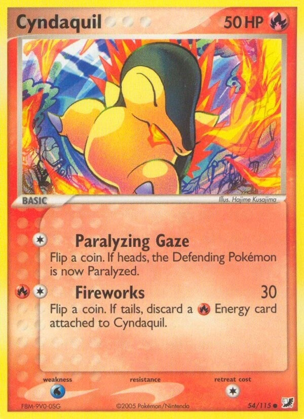 Image for Cyndaquil (54/115) (EX Unseen Forces) (UF) - Pokemon