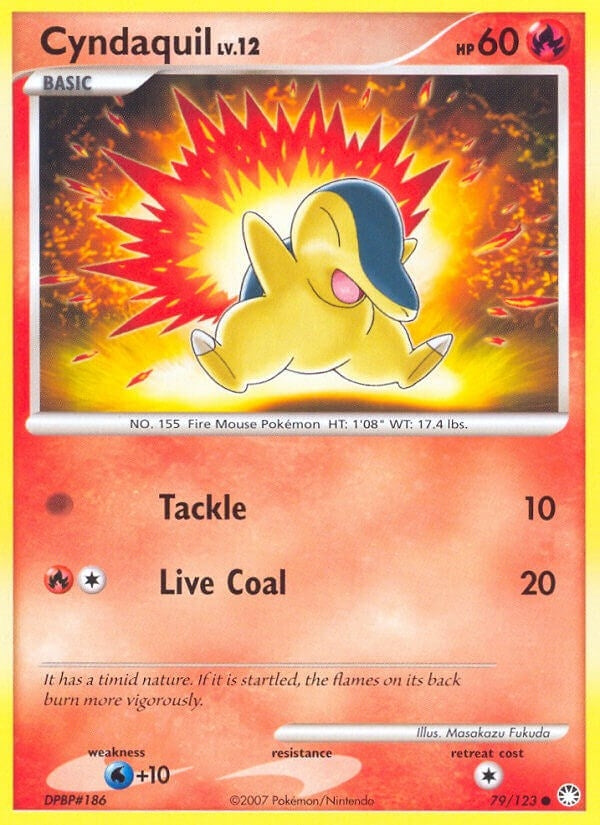 Image for Cyndaquil (79/123) (Mysterious Treasures) (MT) - Pokemon