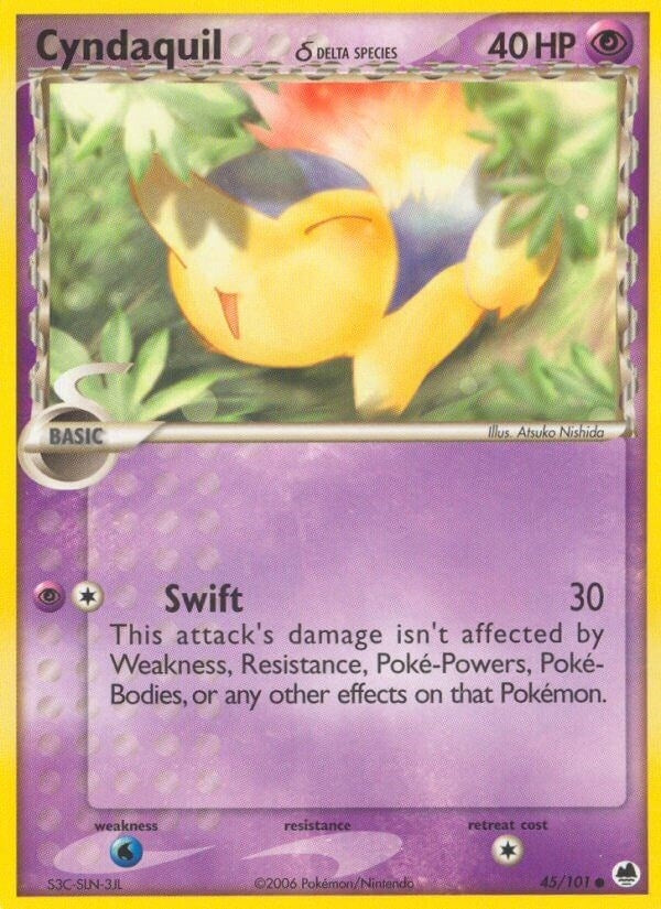Image for Cyndaquil (Delta Species) (45/101) (EX Dragon Frontiers) (DF) - Pokemon