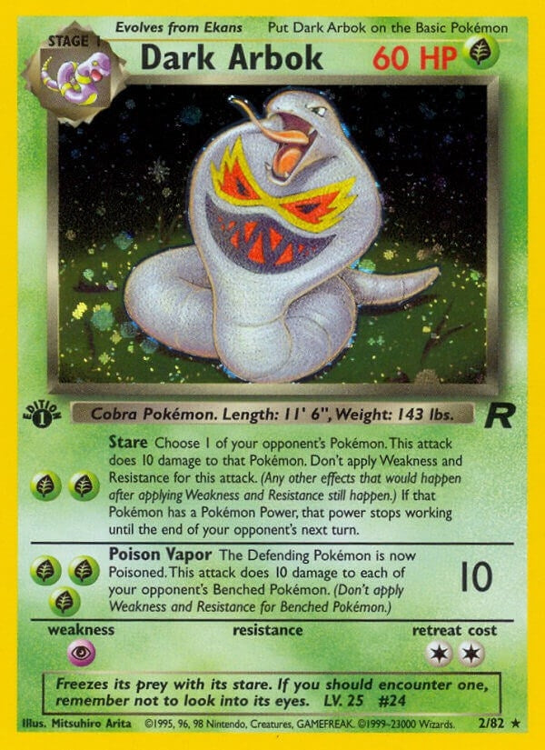 Image for Dark Arbok (2) (02/82) (Team Rocket) (TR) - Pokemon