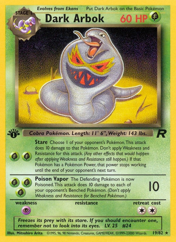 Image for Dark Arbok (19) (19/82) (Team Rocket) (TR) - Pokemon
