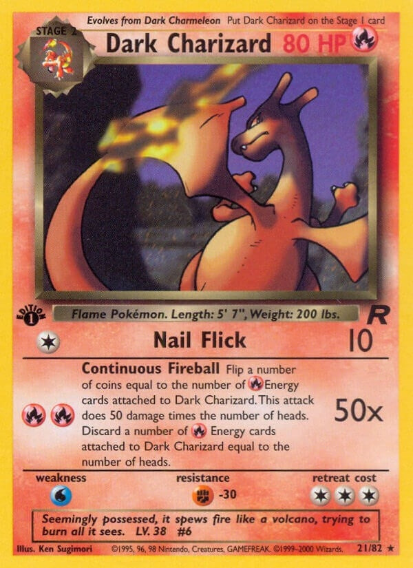 Image for Dark Charizard (21) (21/82) (Team Rocket) (TR) - Pokemon