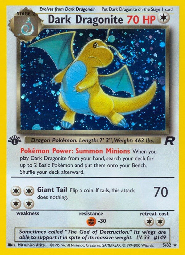 Image for Dark Dragonite (5) (05/82) (Team Rocket) (TR) - Pokemon