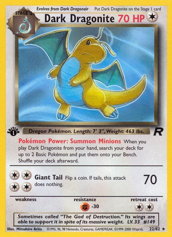 Image for Dark Dragonite (22) (22/82) (Team Rocket) (TR) - Pokemon