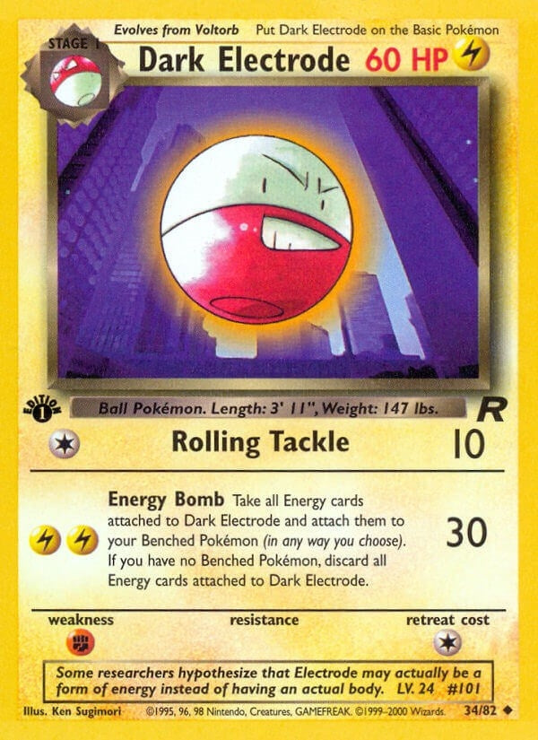 Image for Dark Electrode (34/82) (Team Rocket) (TR) - Pokemon