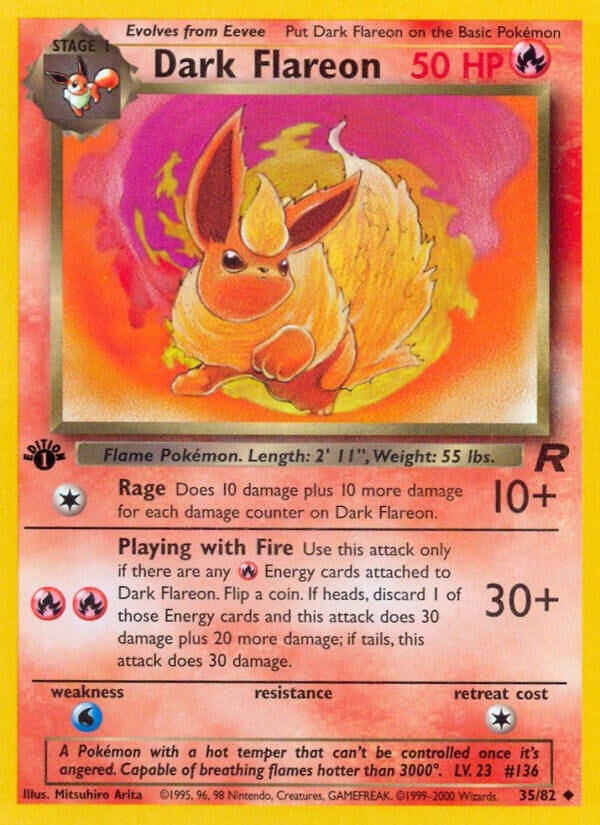 Image for Dark Flareon (35/82) (Team Rocket) (TR) - Pokemon