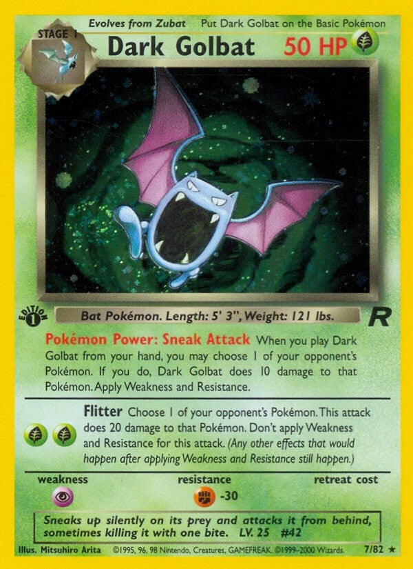 Image for Dark Golbat (7) (07/82) (Team Rocket) (TR) - Pokemon