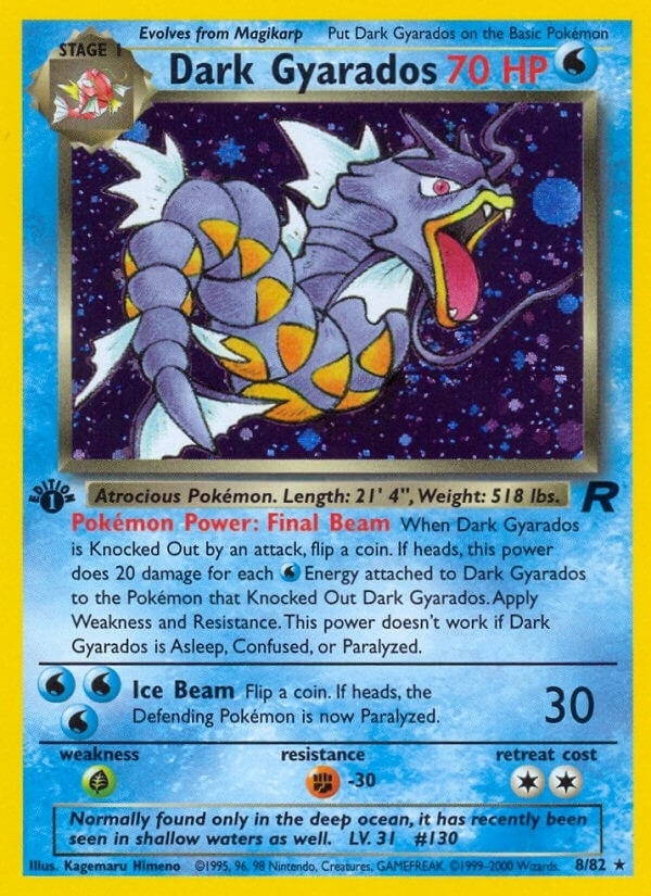 Image for Dark Gyarados (8) (08/82) (Team Rocket) (TR) - Pokemon