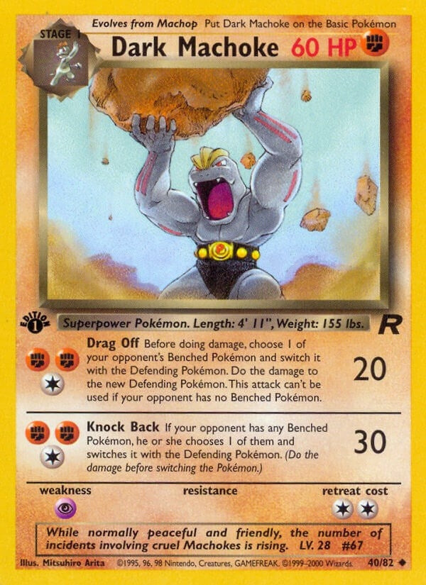 Image for Dark Machoke (40/82) (Team Rocket) (TR) - Pokemon