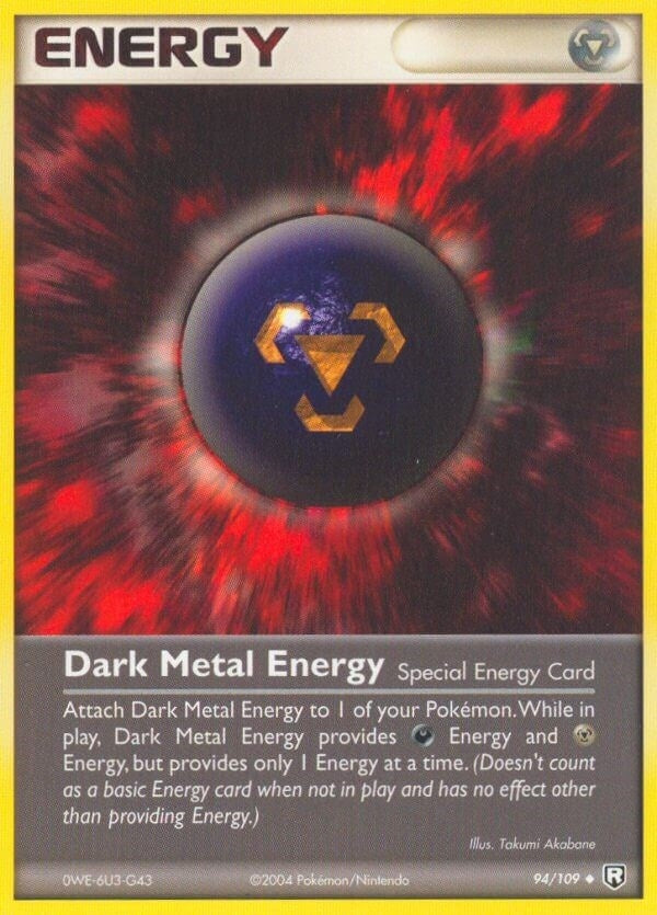 Image for Dark Metal Energy (94/109) (EX Team Rocket Returns) (RR) - Pokemon