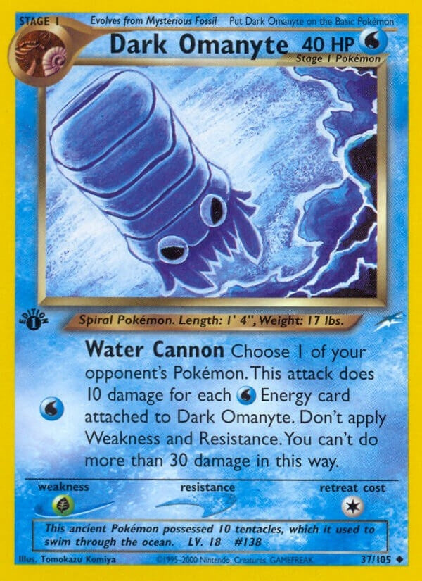 Image for Dark Omanyte (037/105) (Neo Destiny) (N4) - Pokemon