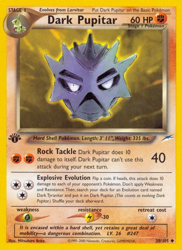 Image for Dark Pupitar (038/105) (Neo Destiny) (N4) - Pokemon