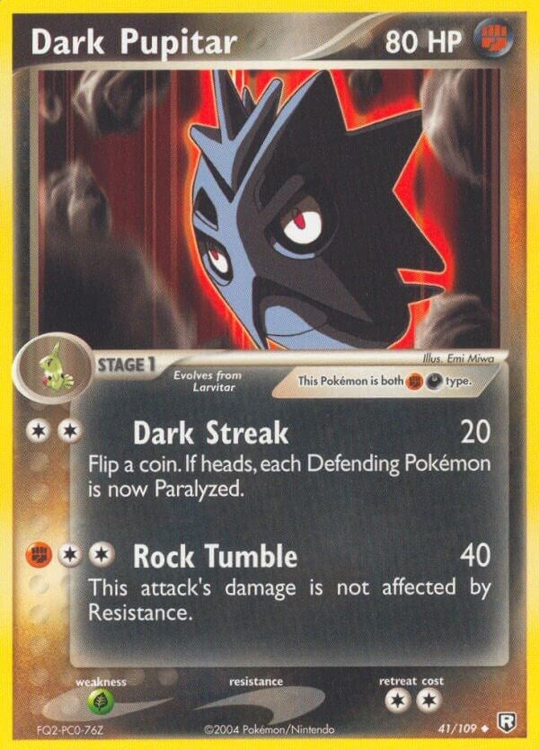 Image for Dark Pupitar (41/109) (EX Team Rocket Returns) (RR) - Pokemon