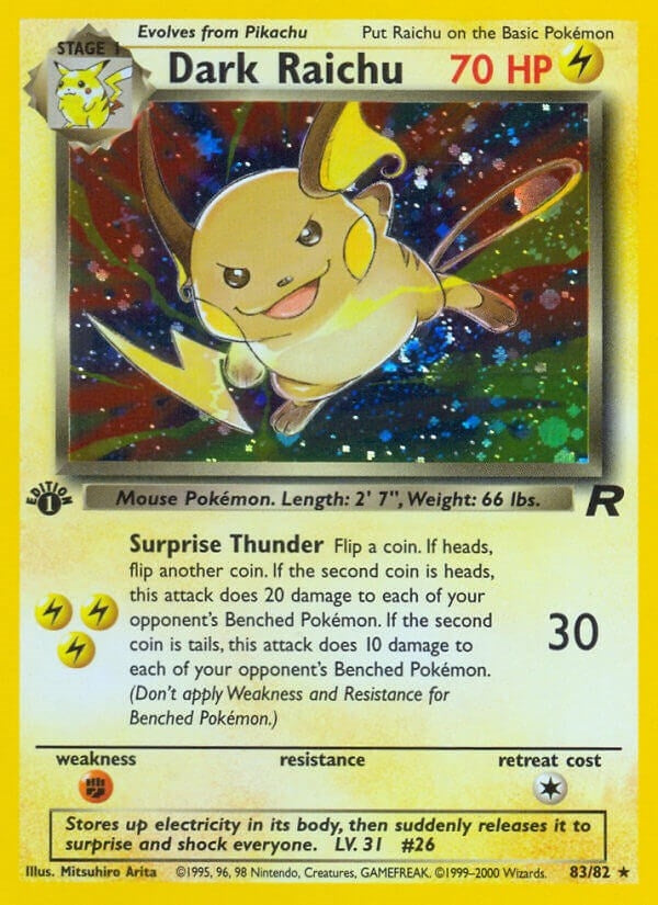 Image for Dark Raichu (83/82) (Team Rocket) (TR) - Pokemon