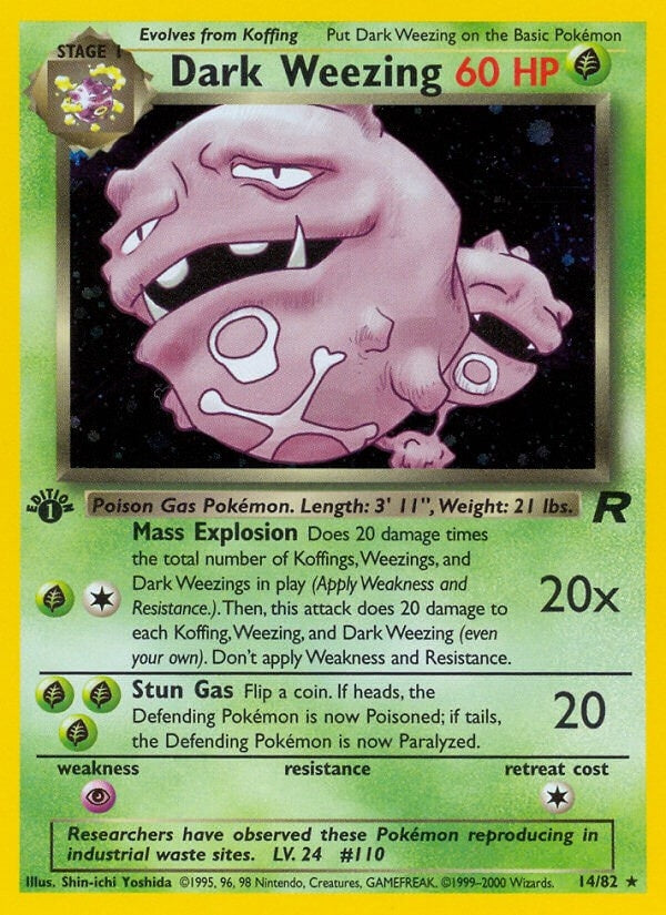 Image for Dark Weezing (14) (14/82) (Team Rocket) (TR) - Pokemon