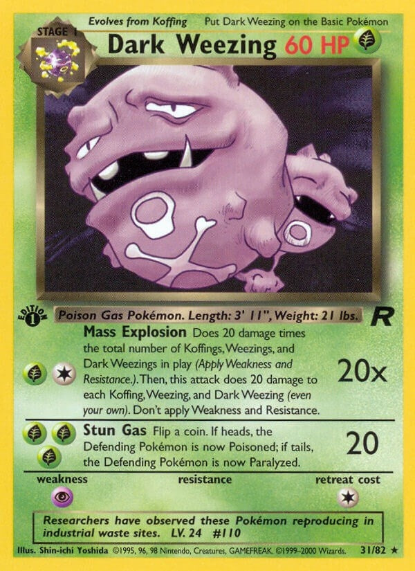 Image for Dark Weezing (31) (31/82) (Team Rocket) (TR) - Pokemon