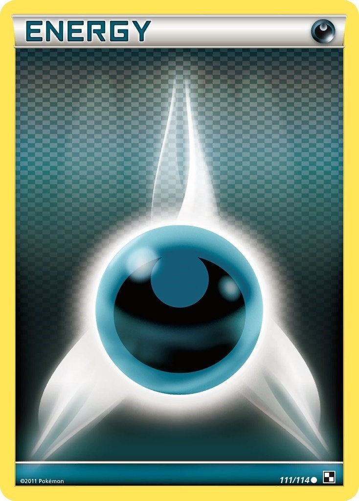 Image for Darkness Energy (Basic) (111/114) (Black and White) (BLW) - Pokemon