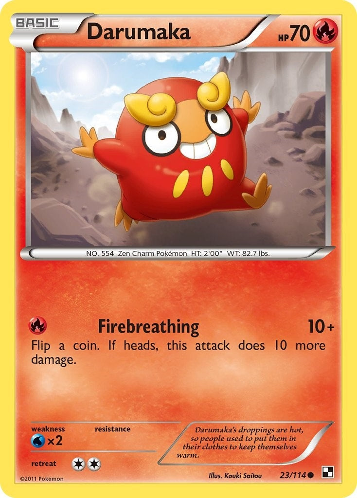 Image for Darumaka (23) (23/114) (Black and White) (BLW) - Pokemon